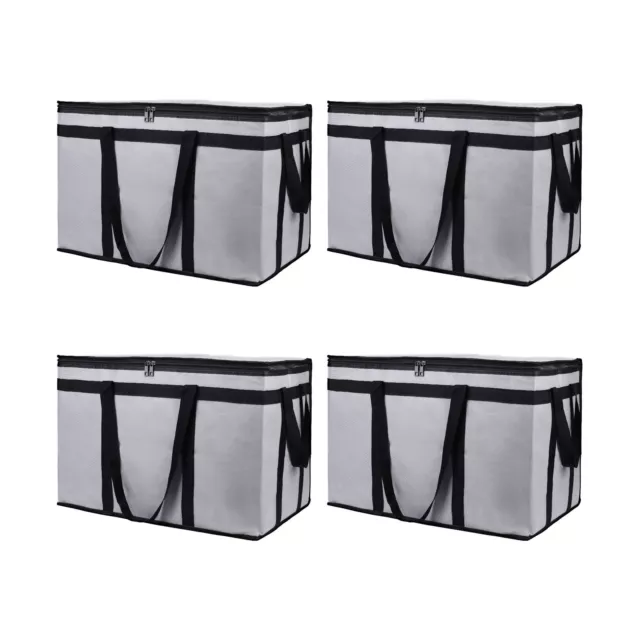 Bodaon 4-Pack Insulated Food Delivery Bag, XXX-Large Meal Grocery Tote Insula...