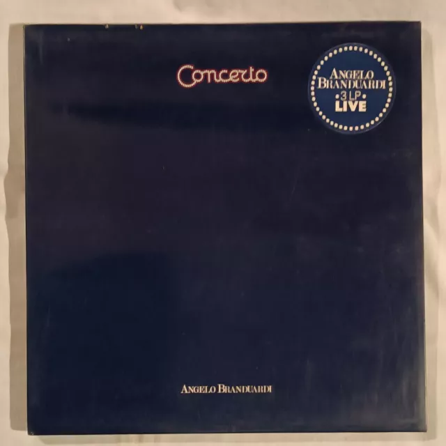 ANGELO BRANDUARDI - CONCERTO LIVE - Cofanetto con 3 LP,  stampa italiana