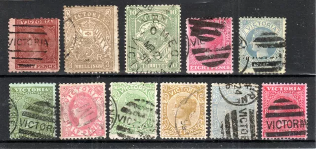 Australie - Victoria 1877-95 Valeurs Entre Sg 193 Et 304 Fu Cds