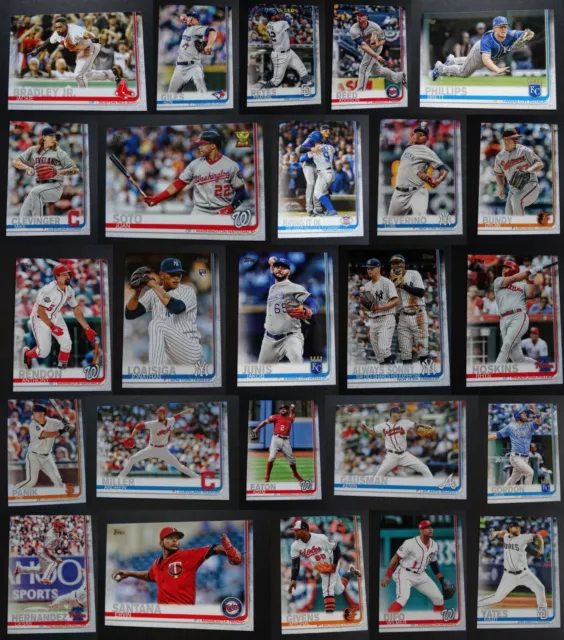 2019 Topps Series 1 Baseball Cards Complete Your Set U You Pick List 176-350