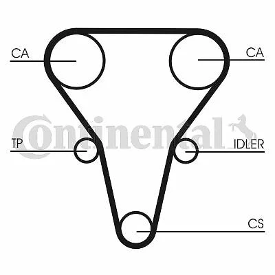 Continental Courroie De Distribution Pour Citroën Saxo 1.1 X,Sx,1.0 X,Ax 10