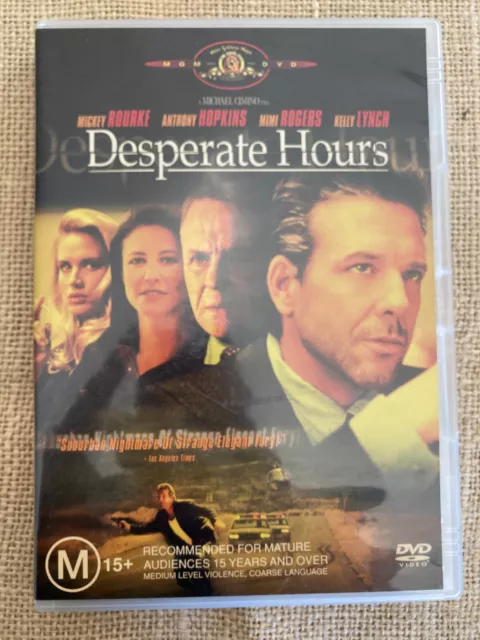 DVD Movie Film R4 Drama -Desperate Hours Mickey Rourke Anthony Hopkins Action