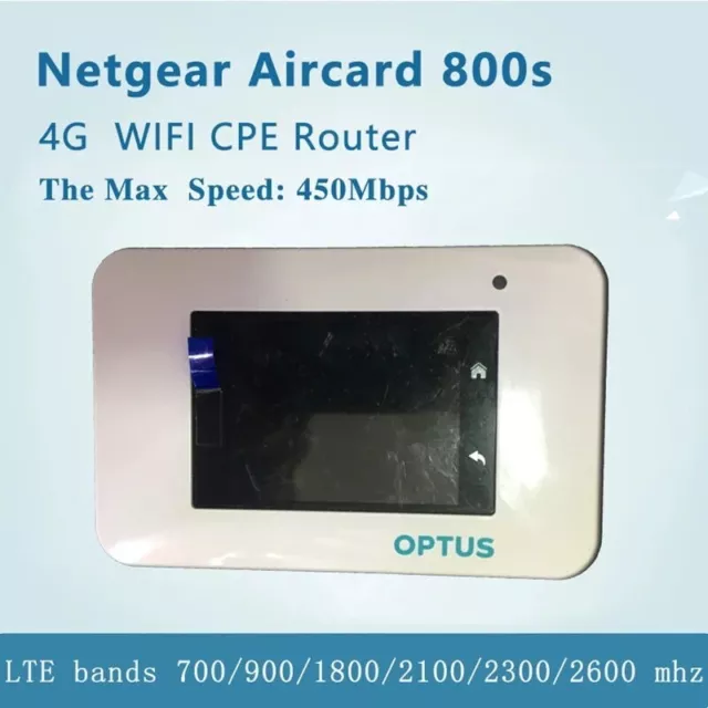 Unlocked Netgear Aircard AC800S 4G LTE 450mbps Mobile Hotspot Pocket WiFi Router