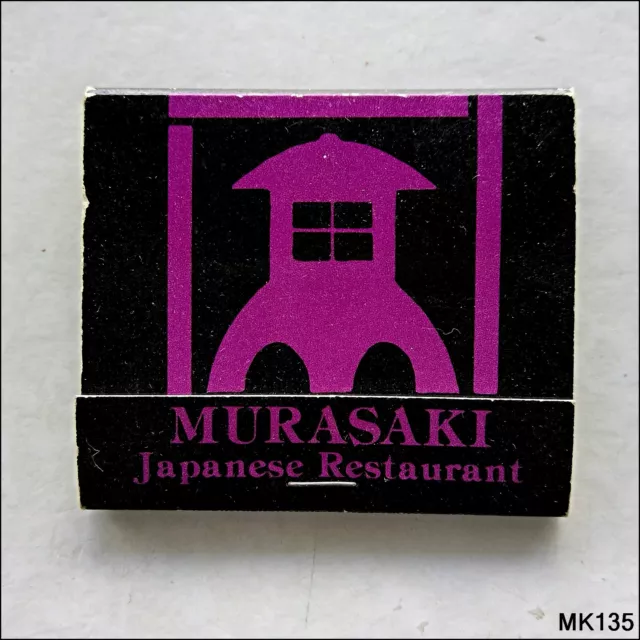 Murasaki Japanese Restaurant 24 Russell St Melbourne 6545437 Matchbook (MK135)