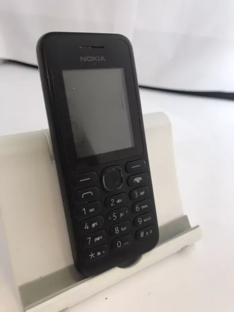 Cracked Nokia 130 Black Unlocked Mobile Phone 4MB RAM 1.8" Screen Display