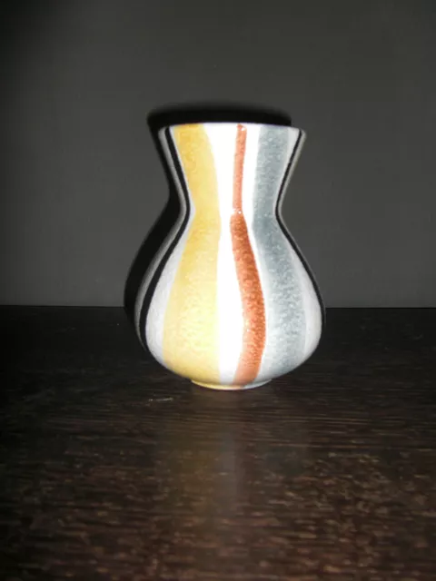 50er 60er Jahre Steuler Keramik 50s60s pottery Vase mid century Vintage streifen 2