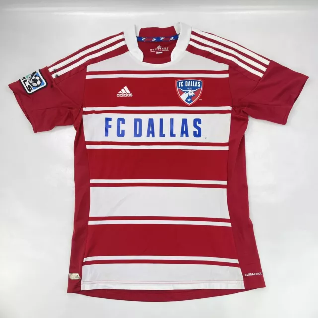 Adidas MLS FC Dallas ClimaCool Red Striped Soccer Jersey #20 Youth Size XL