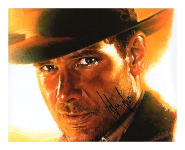 Harrison Ford - Indiana Jones Autographed Signed A4 Pp Poster Photo Print
