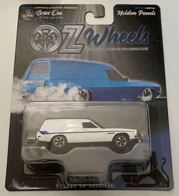 Oz Wheels Diecast Holden HX Sandman Panel Van (White)