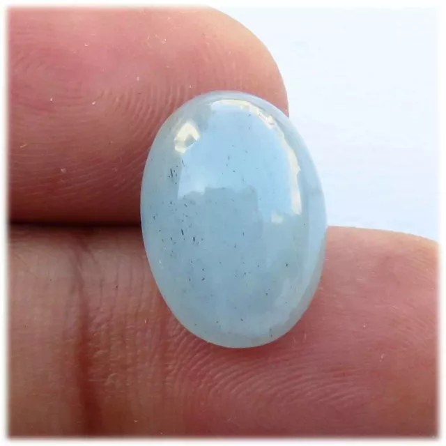 Naturel Aigue-Marine Cabochon Gemme 24x10 MM Desseré Forme Ovale 6.00Cts AQ-167