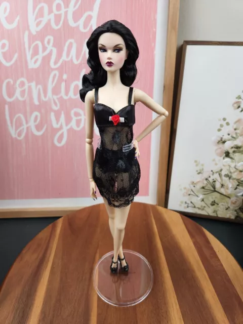 Black Lingerie Set fits Silkstone Barbie Fashion Royalty Integrity Blythe Poppy