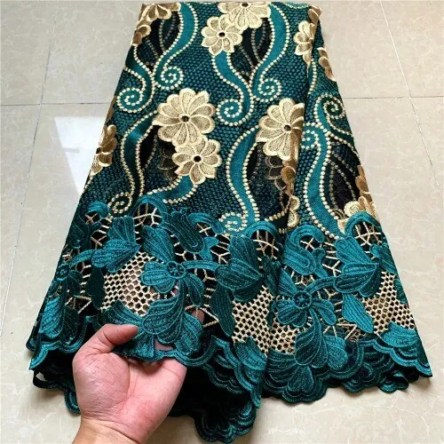 High Quality African French Tulle Lace Fabric Sewing Dress Milk Silk Voile Party