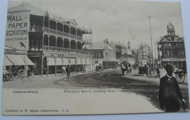 1904 Transvaal Stamp  South Africa  Pritchard St Johannesburg P/Card To England