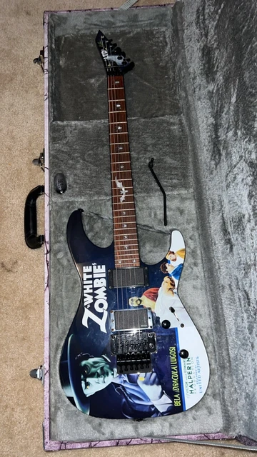 ESP LTD KH-WZ Kirk Hammett White Zombie Electric Guitar with Case