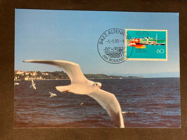 Schweiz 1993 Maximumkarte 60 Rp. Euregio Bodensee
