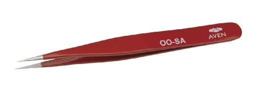 Aven 18032EZ E-Z Pik Style OO Precise Tweezer Stainless Steel 4-3/4" Length