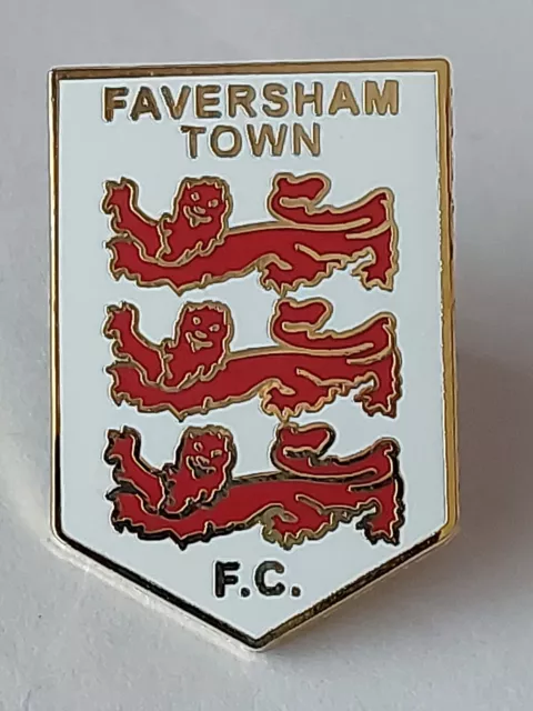 Faversham Town Fc Pin Badge Stud Fitting