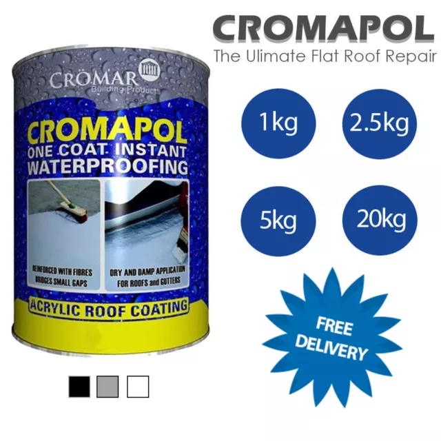 Cromapol | Acrylic Roof Coat | Roof Paint Sealant | Emergency Roof Repair