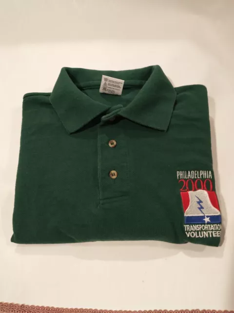 Vintage Republican National Convention 2000 Philadelphia Mens Large Polo Shirt