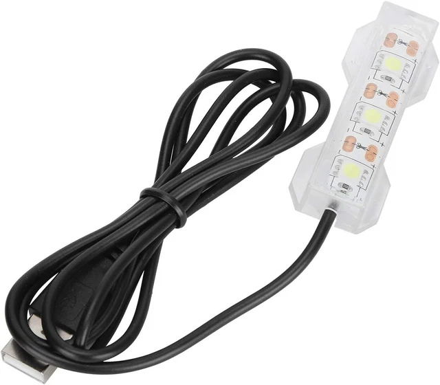 ViaGasaFamido Small Aquarium Light, USB Mini Desktop Fish Tank White LED Lights