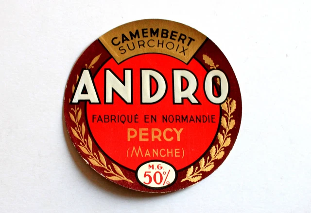 ANCIENNE ETIQUETTE BOITE Fromage Camembert Normandie - La Rosée ANCIENNE ETIQUETTE BOITE Fromage Camembert Normandie - La Rosée