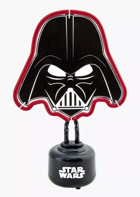 Darth Vader Red Neon Light Official Star Wars Bedroom Night Table Lamp