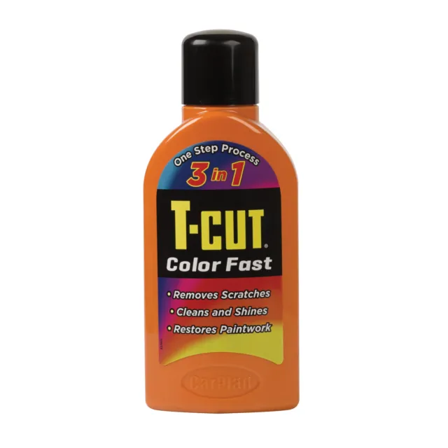 T Cut Colour Fast Car Paint Restorer Polish Wax + Scratch Remover
