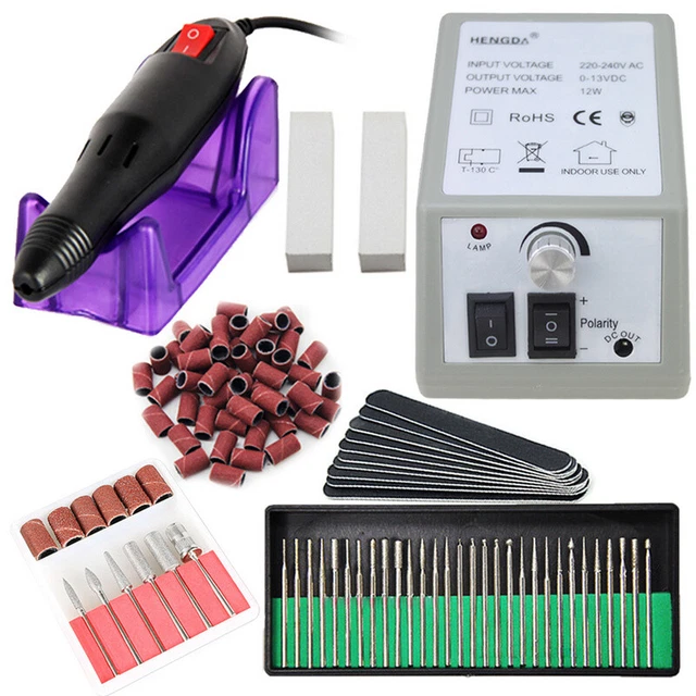 Nagelfräser Nagelfraser Elektrische Nagelfeile Nageldesign Pediküre Nail Grau