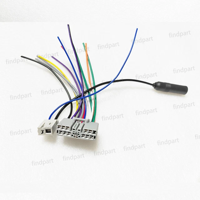 Car Stereo CD DVD Radio Power Antenna Wiring Harness for Honda Civic Fit Odyssey