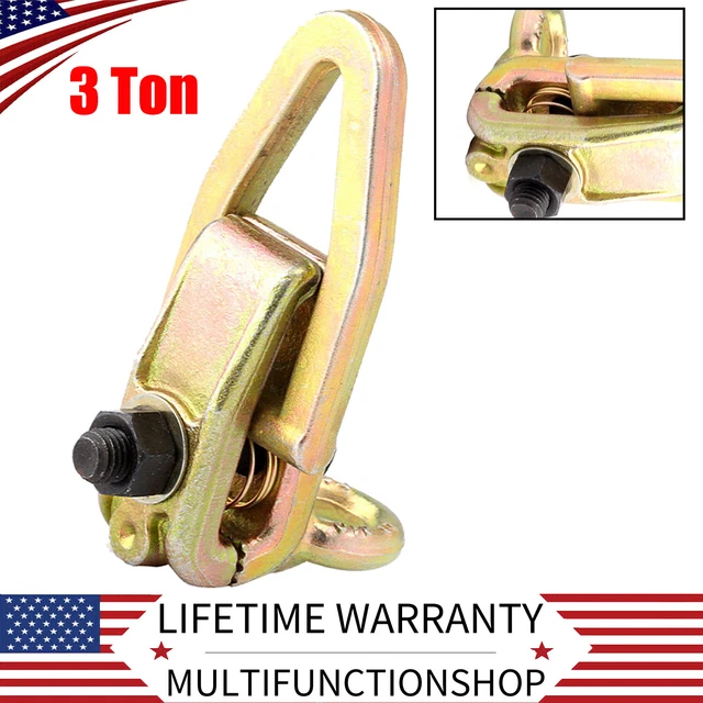 3 Ton 2 Way Self-tightening Frame Body Repair Small Mouth Pull Clamp Dent Puller