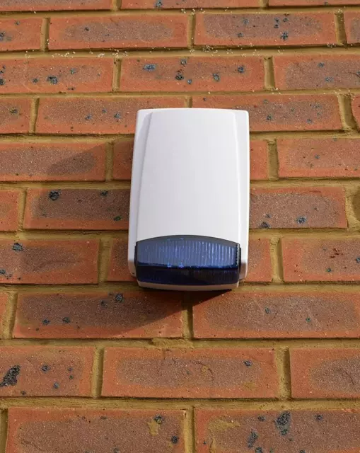 Scatola allarme fittizia obiettivo blu strobo lunga durata LED lampeggiante 2-3 anni durata della batteria
