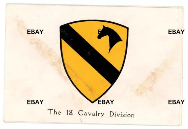 1945 WW2 1ST Cavalry Division US Army Xmas Card Tokyo Japan Letter