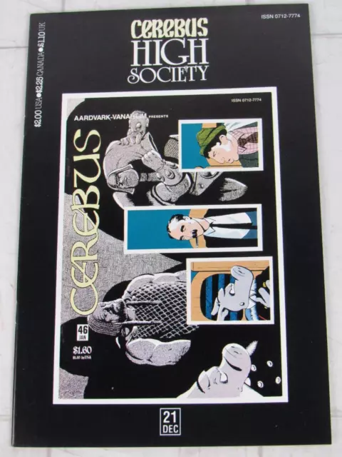 Cerebus: High Society #21 Dec. 1990 Aardvark-Vanaheim