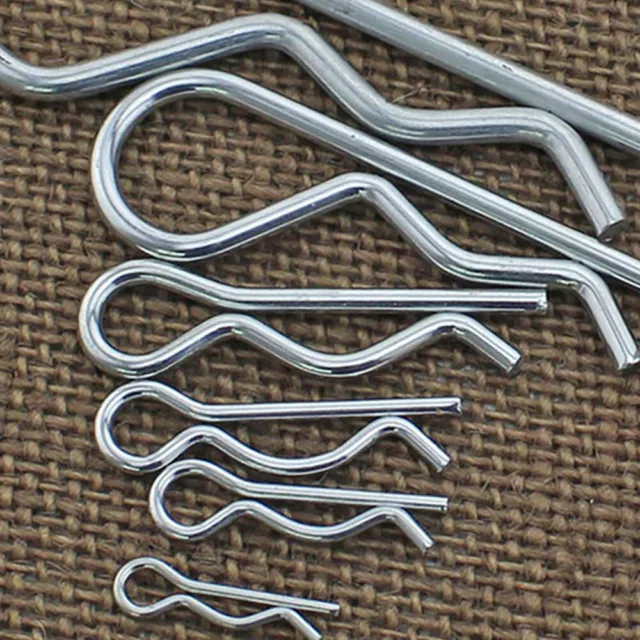 R Clips Pins Spring Pin Retaining Clips Hair Pin Spring Cotter Pin Zinc Plated