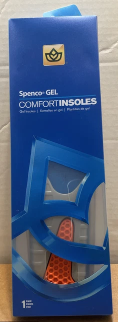 Plantillas Confort Spenco Everyday Gel Talla 4 Hombre 10-11.5 Mujer 11-12.5 Nuevas