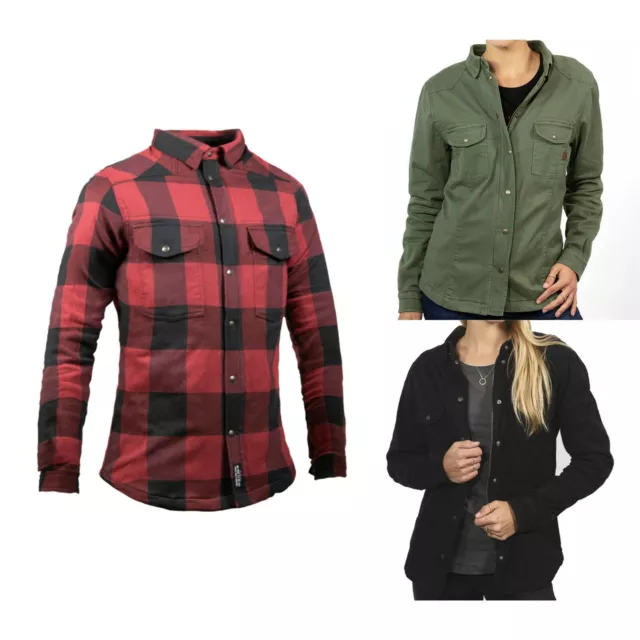 John Doe Motoshirt Damen Hemd Motorradhemd Lumberjack mit XTM Abriebschutz