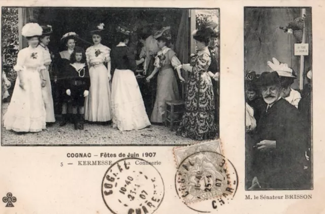 16 Cpa Animee Cognac Fêtes De Juin 1907  Kermesse La Confiserie