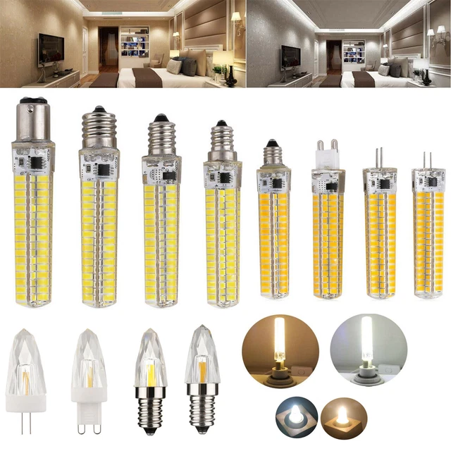 G4 E12 G9 E14 E17 GY6.3 Dimmbare Silikon Kristall LED Mais Licht 12W 4W Lampe