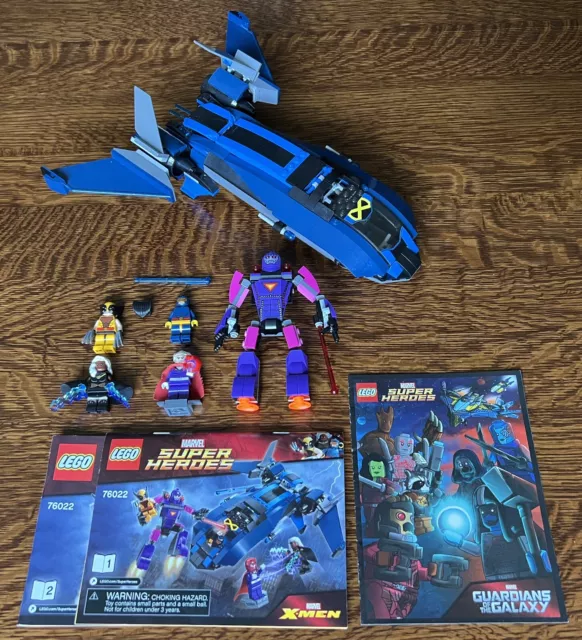 LEGO 76022 Marvel Super Heroes X-MEN VS THE SENTINEL - 100% Complete w/ Figures