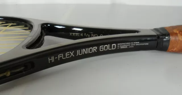 Yamaha Hi-Flex Junior Gold Graphite Racket Tennis Racquet Grip 4" 3