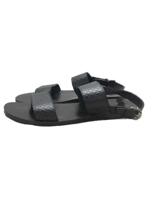 Gucci #18 Made in Italy Flat strap sandals UK9.5 black
