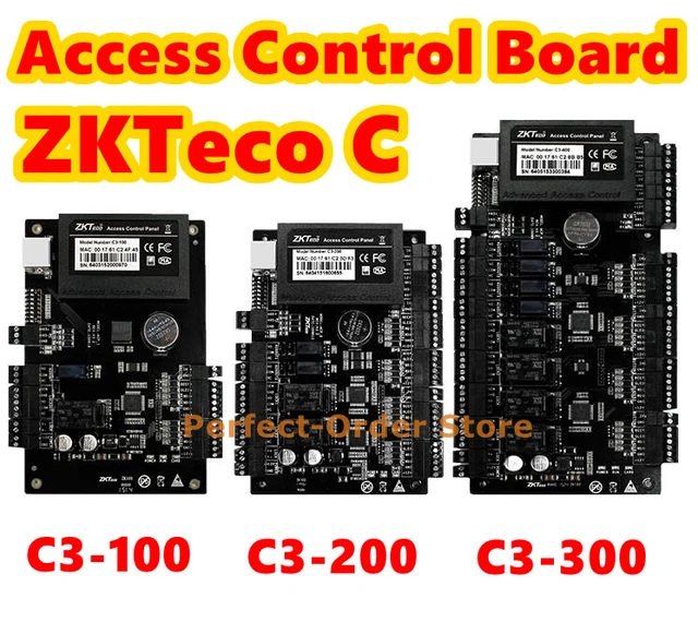 ZKTECO C3-100 C3-200 C3-400 1 to 4 Doors Access Control Board Access ...