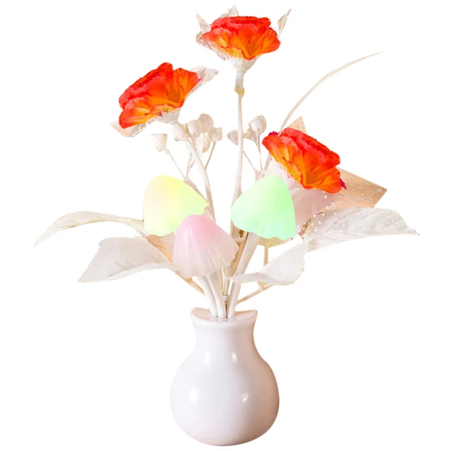 Luci Notturne Piccola Lilla LED Plug-in Lampada Colore Cambio Fungo