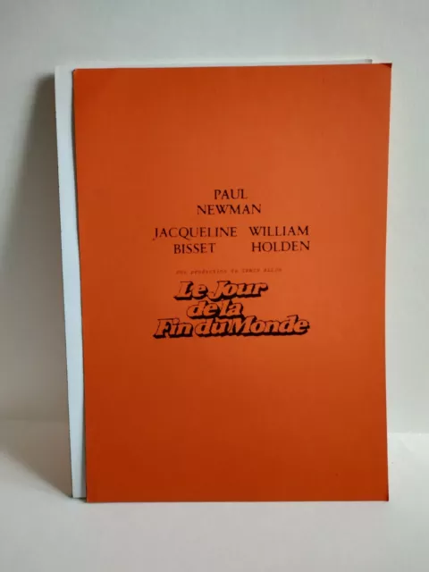 Dossier de presse cinema original le jour de la fin du monde , Irwin Allen , tbe