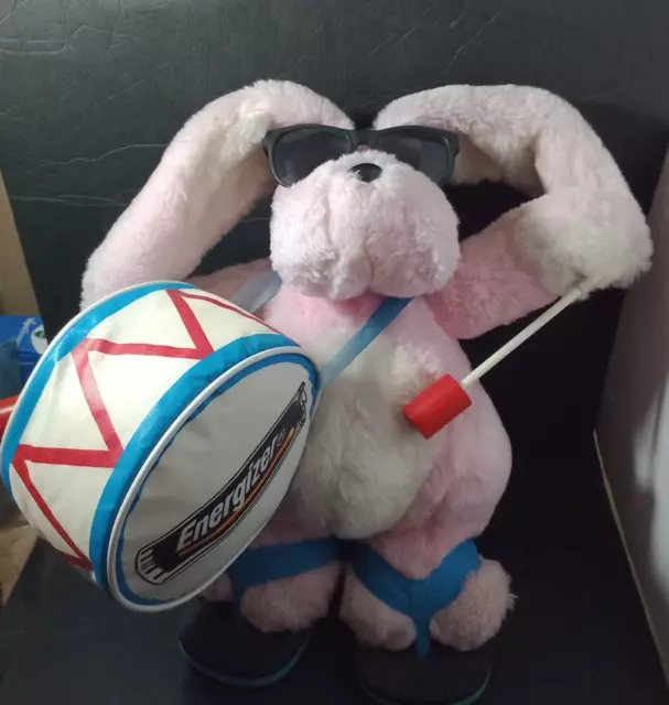 Vintage 1997 Energizer Bunny Plush Advertising Toy