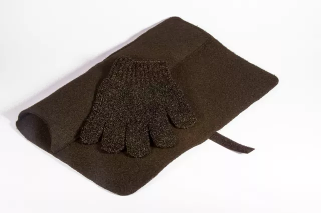 Mateque Black Heat proof Travel Mat & Heat Resistant Glove For use with GHD,C9