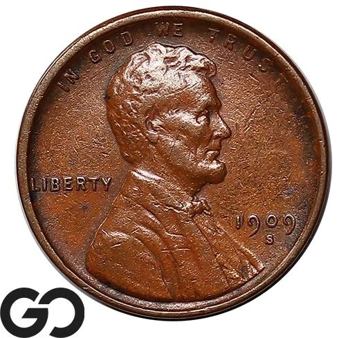 1909-S VDB Lincoln Cent Wheat Penny, Highly Demanded Key Date ** Free Shipping!