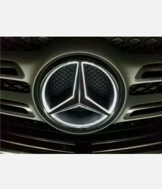 Für 11-18 Mercedes W205 W212 Frontgrill Abzeichen Schwarz Stern Emblem Logo B--z