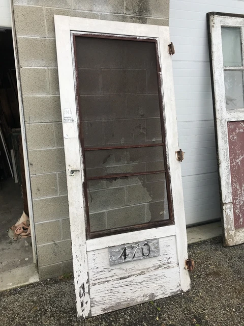 Bova 34 Antique screen door 36 5/8 x 85 1/4 x 1 1/8