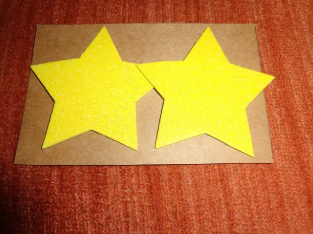 Pasties/ Nipple Covers Water Resistant Glitter Yellow Stars